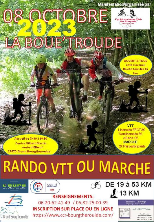 Rando VTT Marche La Boue' troude  19 ème édition