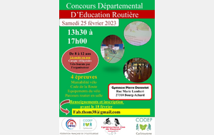 concours départemental éducation routière
